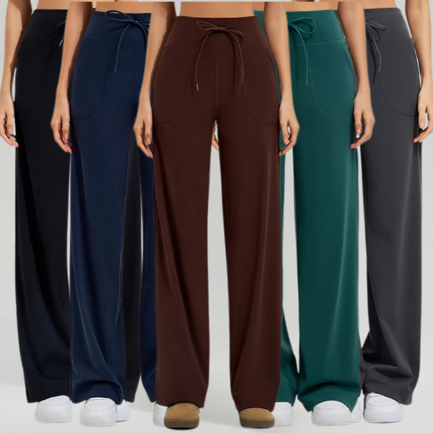 מכנסי סטודיו בגזרה נשפכת FLOW-FIT