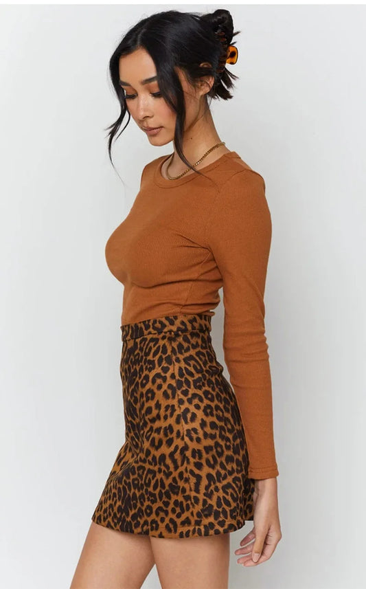 חצאית מיני מנומרת ANA