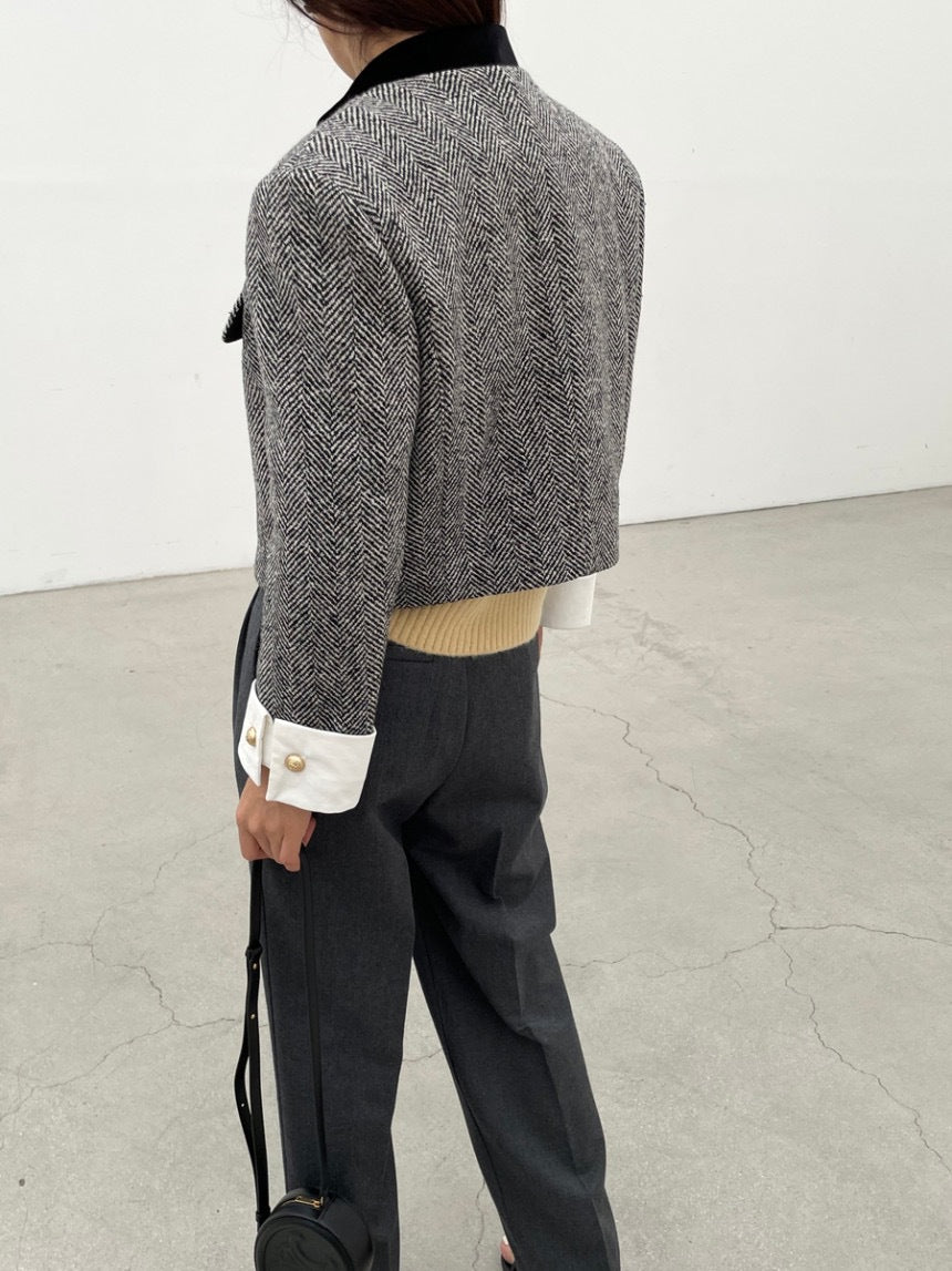 בלייזר טוויד מחויט - ANITA