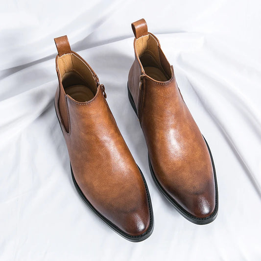 מגפי עור איטלקיים "ג'ורג'ו בונדנה"