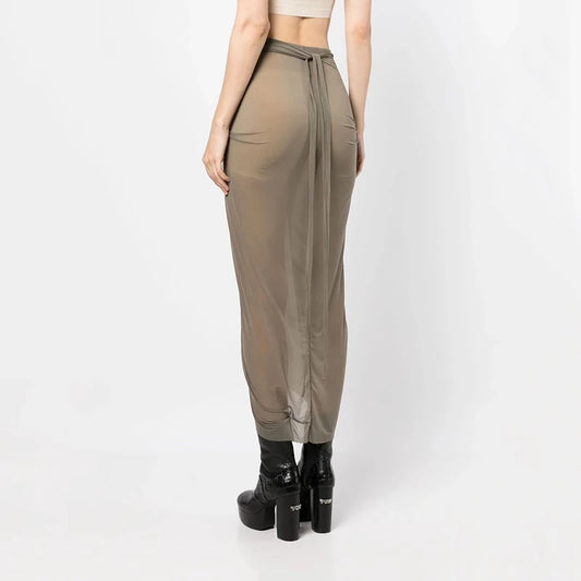 חצאית שיפון אסימטרית CELINA