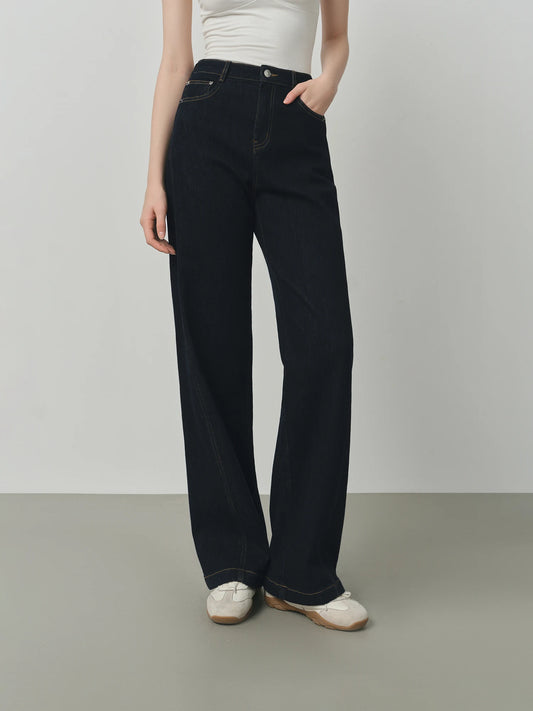 ג’ינס סטרייט קלאסי כחול רגליים