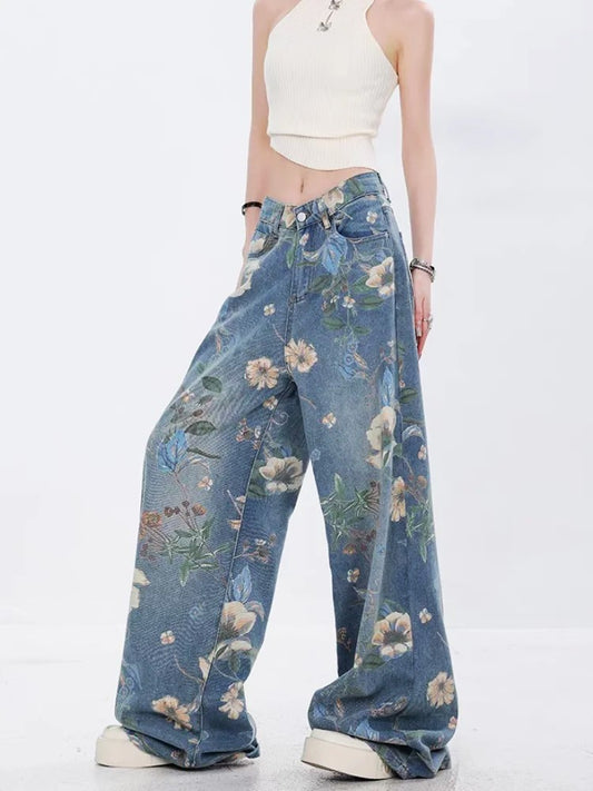 ג'ינס וינטג' רחב "פלורה"