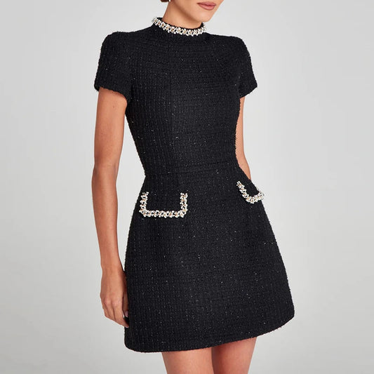 שמלת מיני טוויד "קלייר"