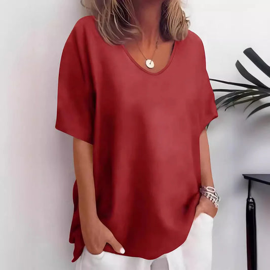 חולצת כותנה פשתן TAMAR