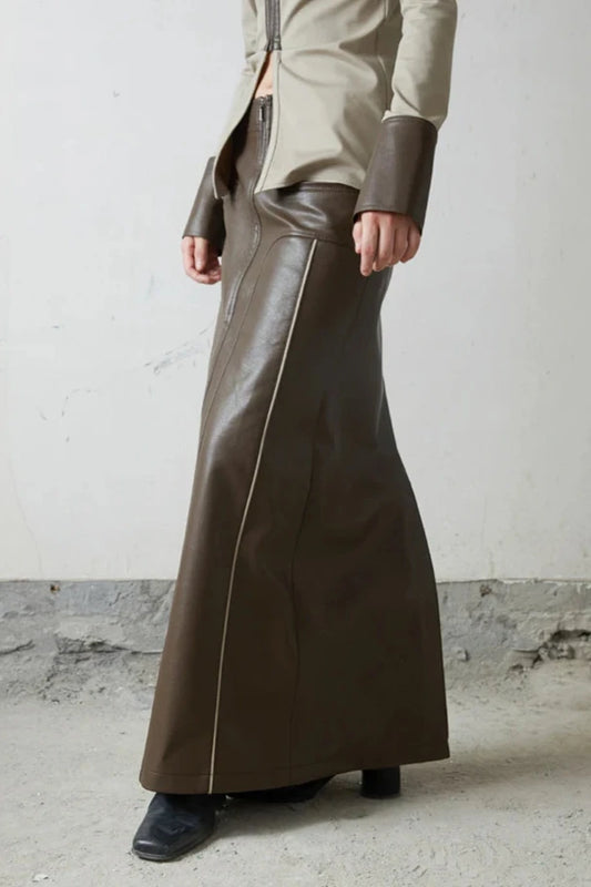 שמלת מקסי זיפר BRONETA