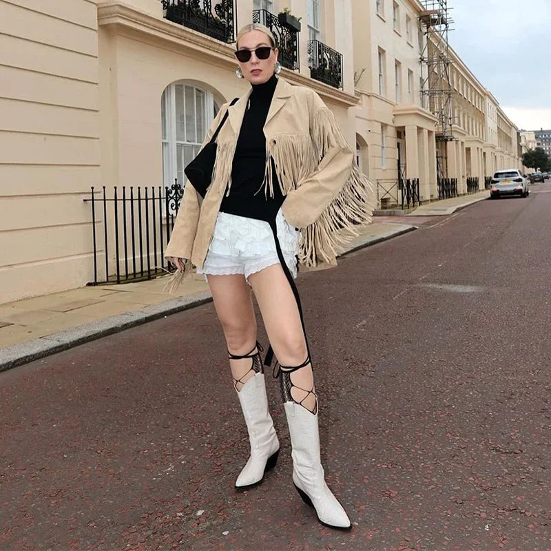 ג'קט פרנזים בגימור זמש Rachael