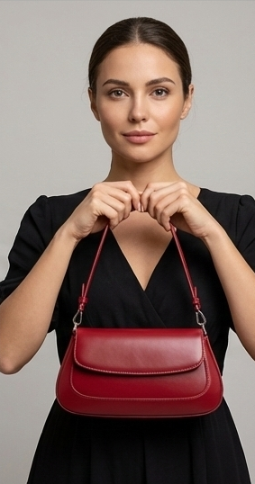 תיק עור באגט קלאסי מחזיקה תיק