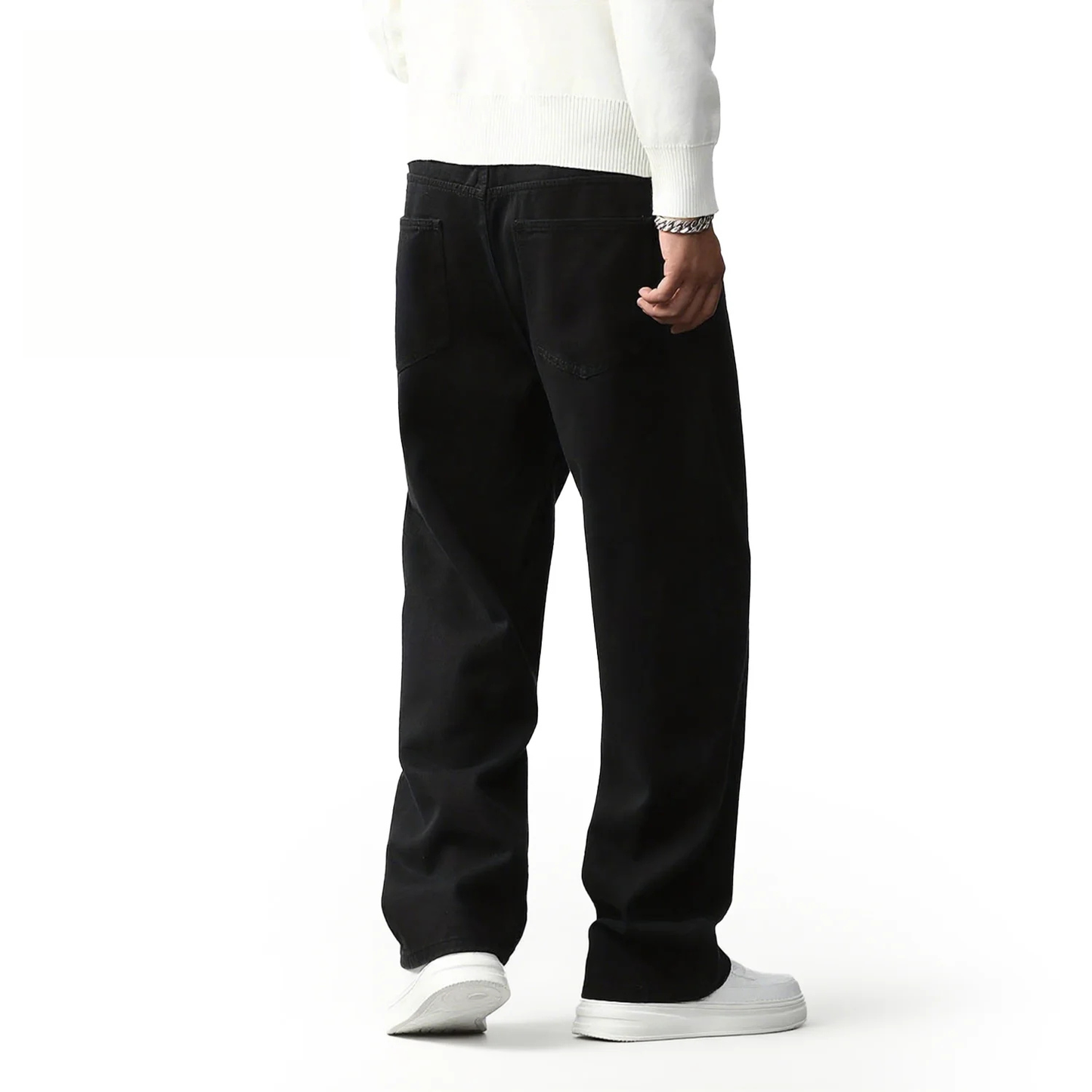 ג'ינס שחור לגברים מאחורה