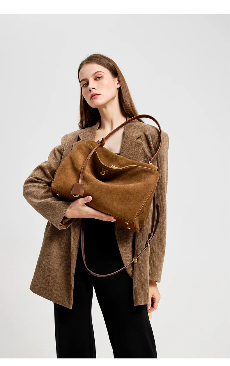 תיק עור קז׳ואל לנשים יד אחת