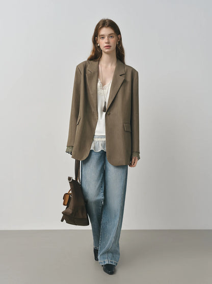  ג’ינס סטרייט קלאסי  כחול מלא