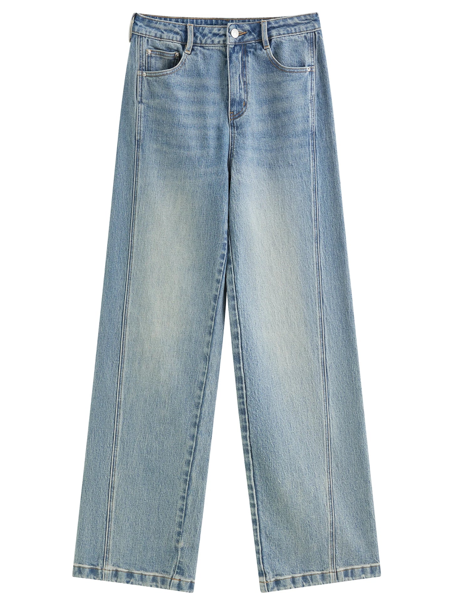  ג’ינס סטרייט קלאסי  כחול מלא