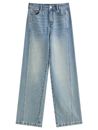  ג’ינס סטרייט קלאסי  כחול מלא