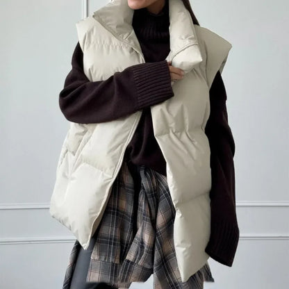 מעיל וסט מרופד לנשים לבד מקרוב