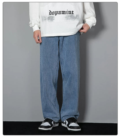 ג’ינס גברים בגזרה רחבה קידמי