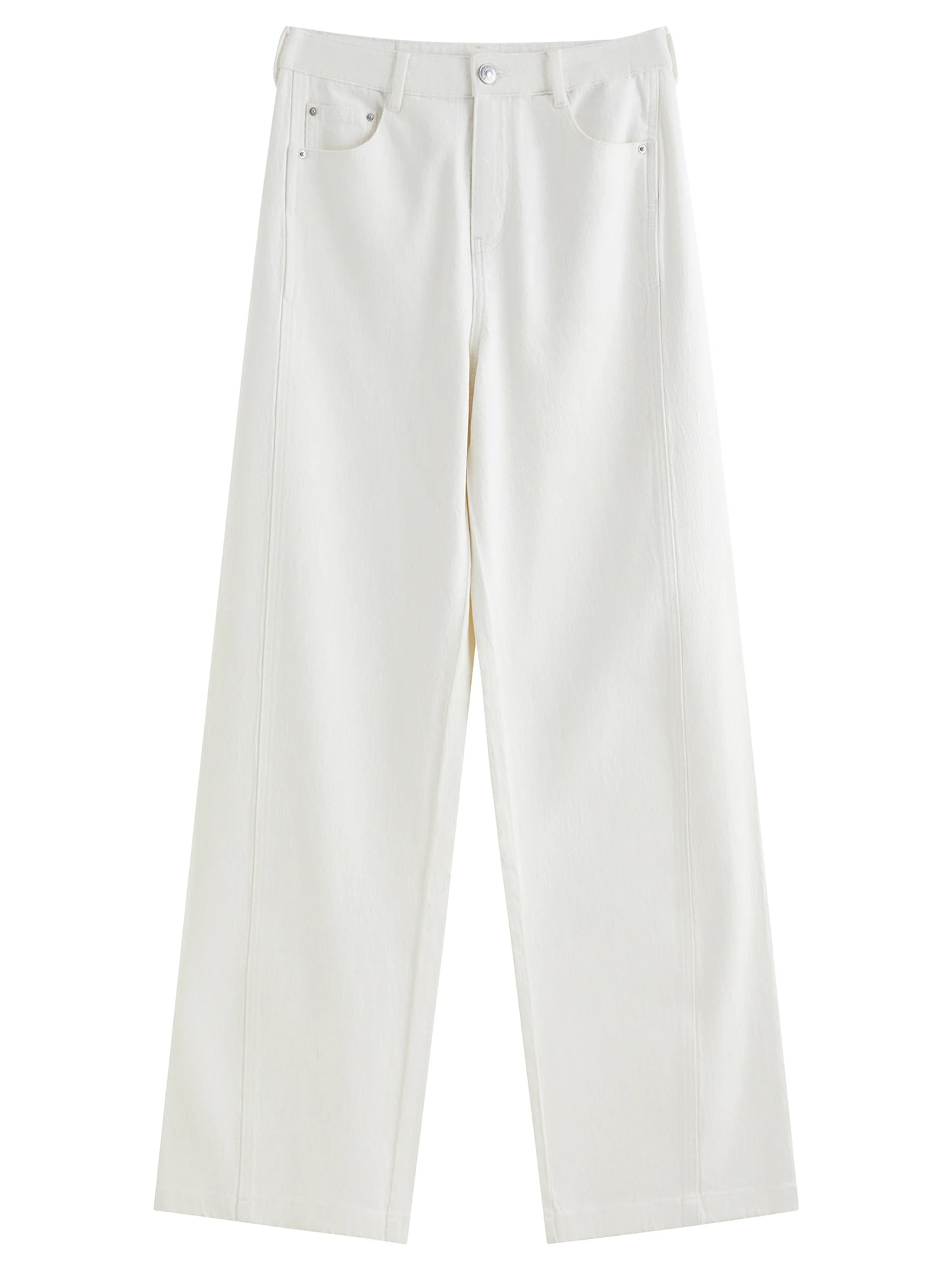  ג’ינס סטרייט קלאסי  לבן רגיל