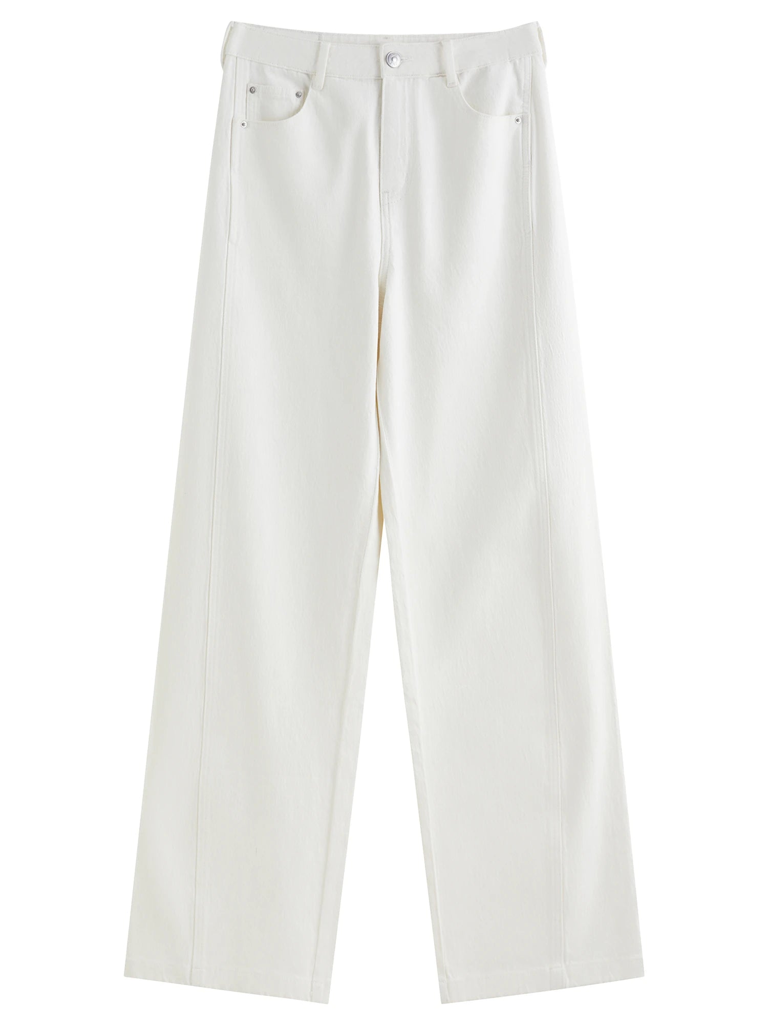  ג’ינס סטרייט קלאסי  לבן רגיל