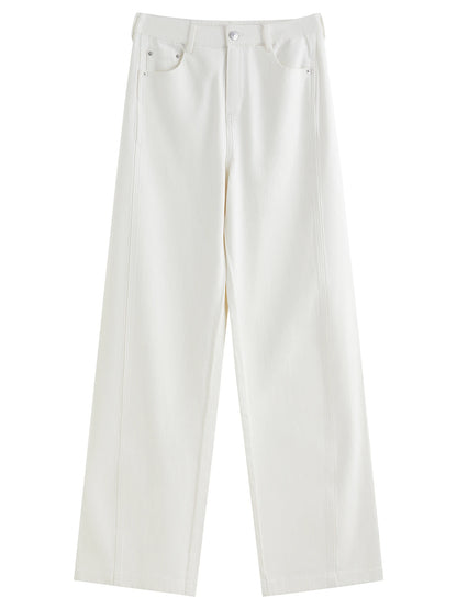  ג’ינס סטרייט קלאסי  לבן רגיל