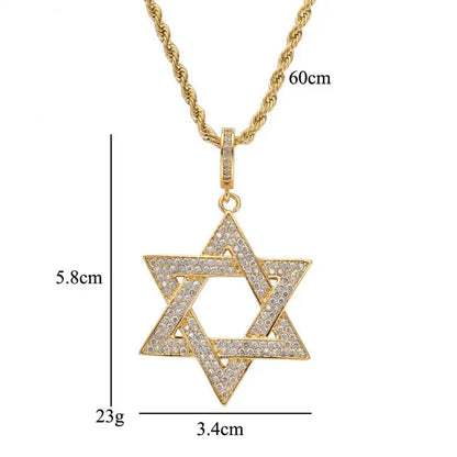 שרשרת מגן דוד לגבר