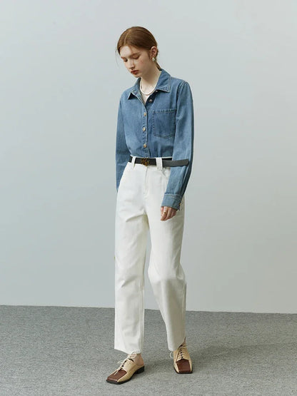 חולצת כותנה מחויטת | Sofia