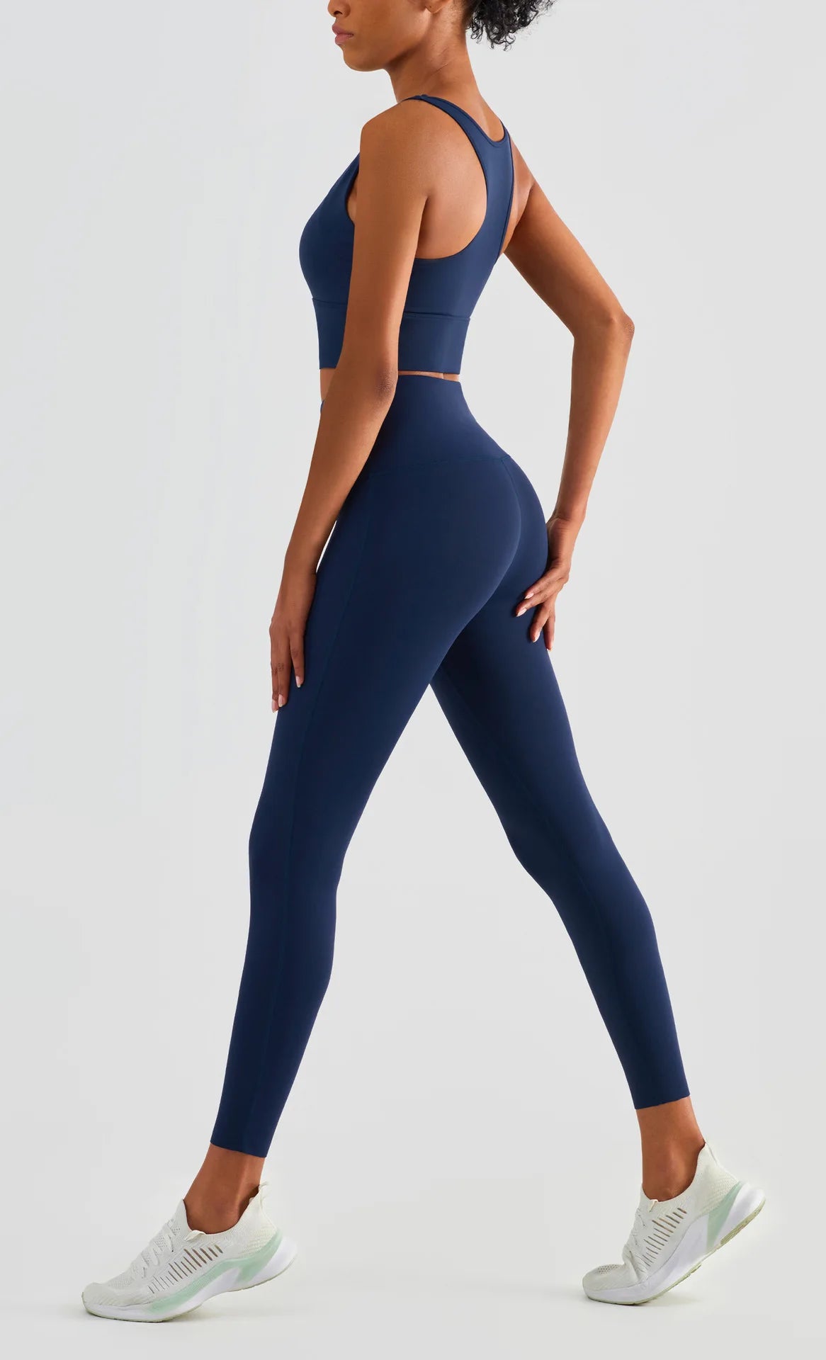 טופ ספורטיבי ורוד הליכה צדדית