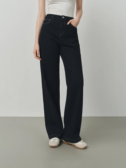  ג’ינס סטרייט קלאסי  כחול רגליים