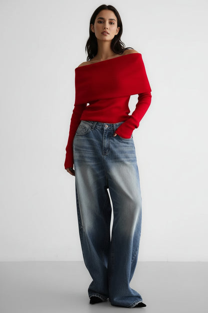 סוודר סריג לנשים – דגם Emma